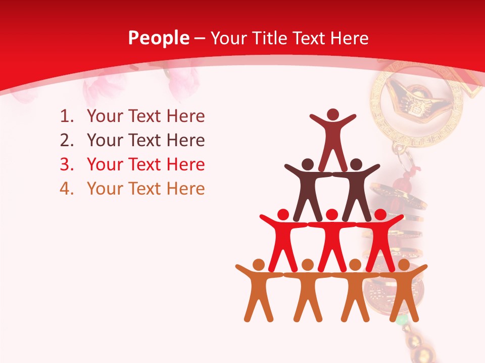 Red Spring Nobody PowerPoint Template