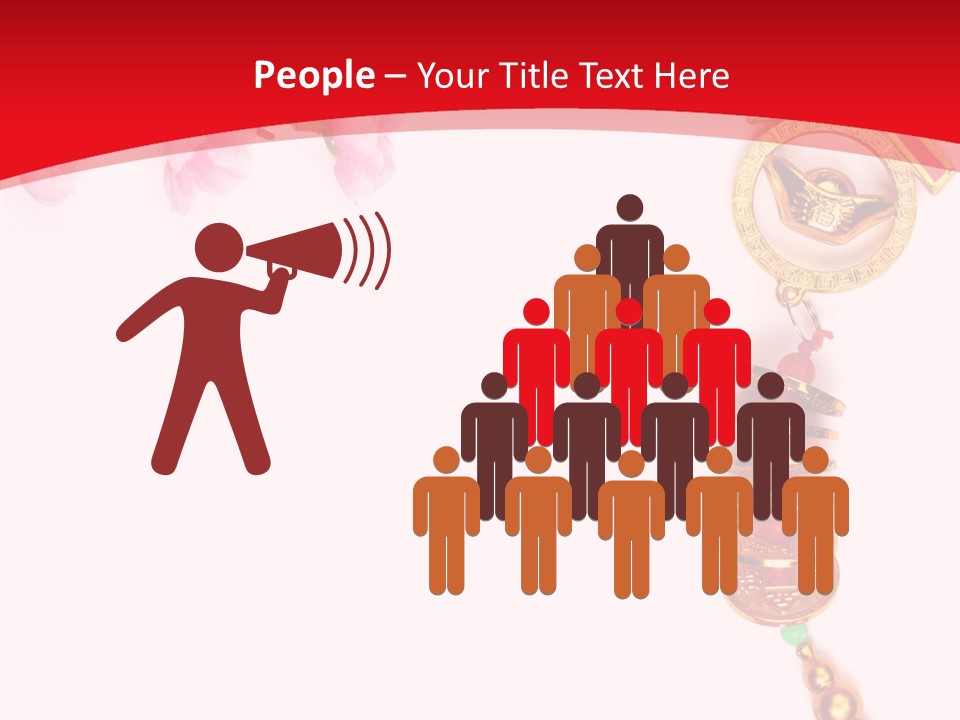 Red Spring Nobody PowerPoint Template