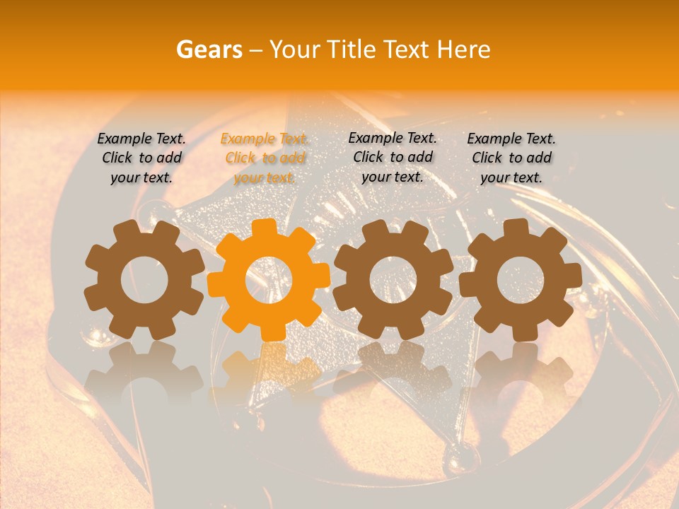 Badge Crime Law PowerPoint Template