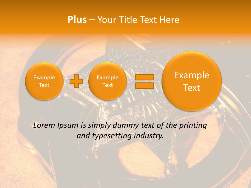 Badge Crime Law PowerPoint Template