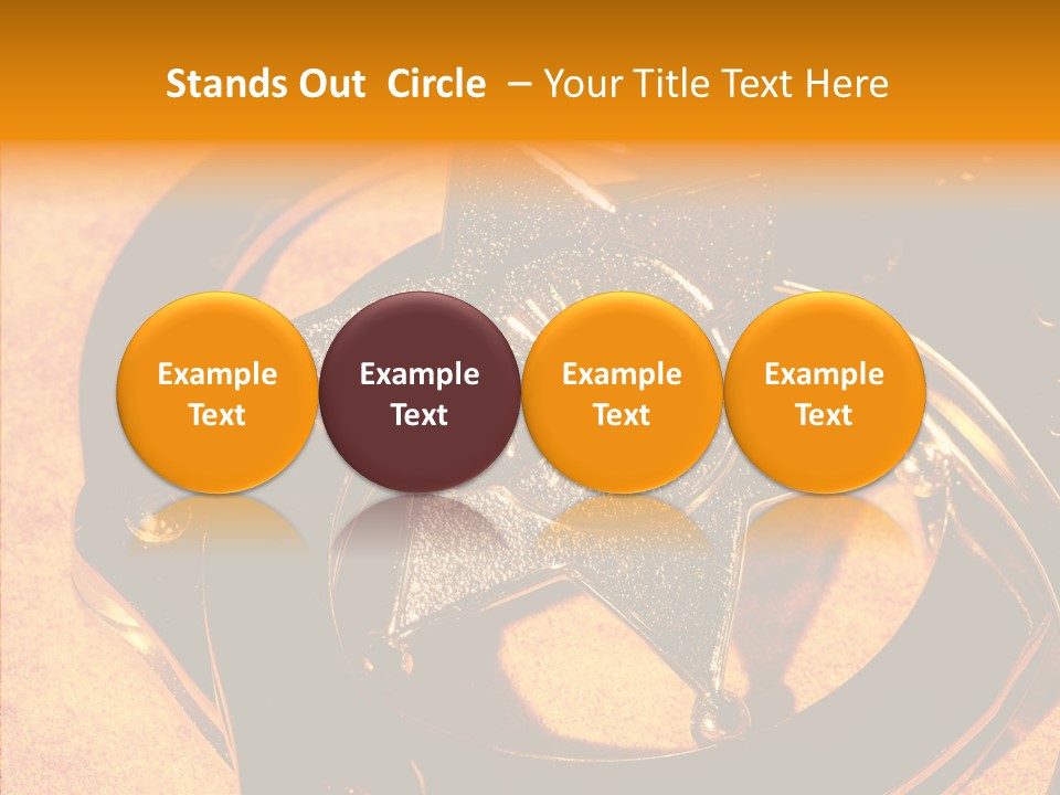 Badge Crime Law PowerPoint Template
