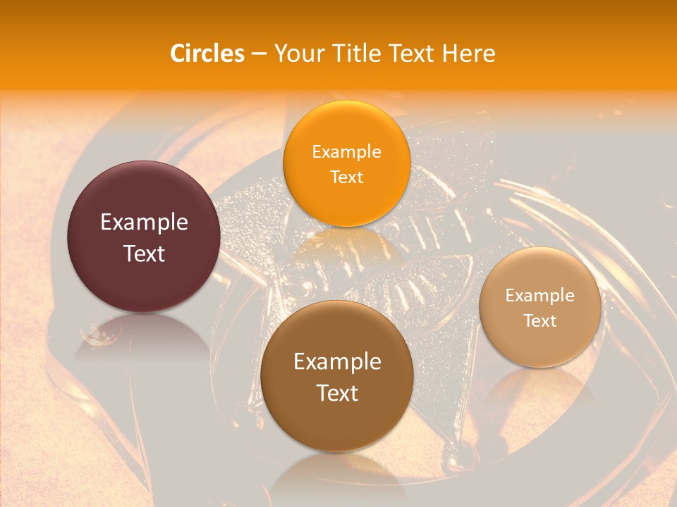 Badge Crime Law PowerPoint Template