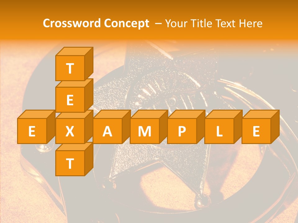 Badge Crime Law PowerPoint Template