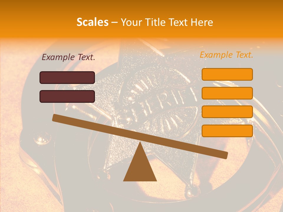 Badge Crime Law PowerPoint Template