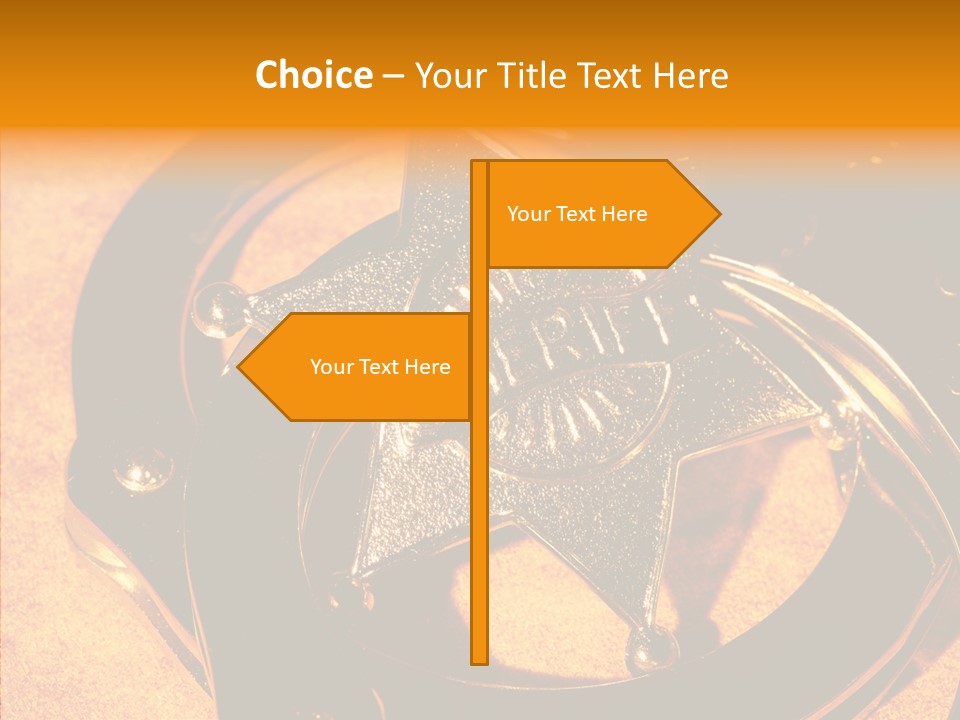 Badge Crime Law PowerPoint Template