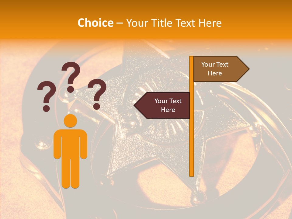 Badge Crime Law PowerPoint Template