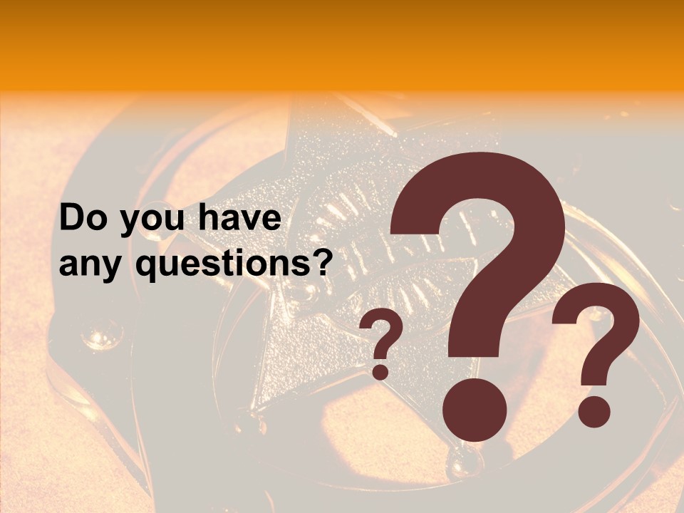 Badge Crime Law PowerPoint Template