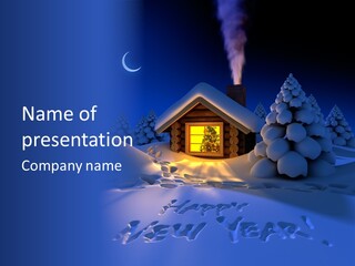 Conifer Season Celebration PowerPoint Template