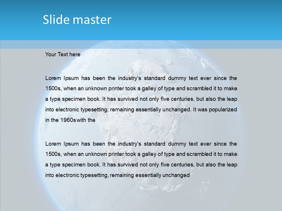 Continental Geodesy Ocean PowerPoint Template
