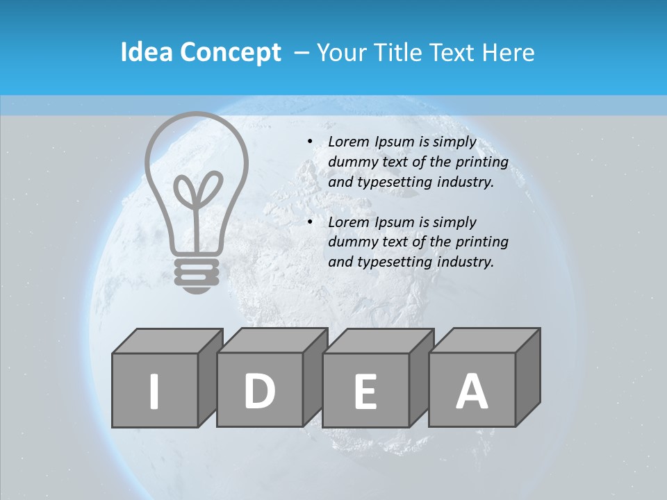 Continental Geodesy Ocean PowerPoint Template