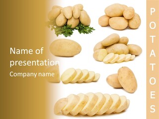 Carbohydrate Vegetarian Food PowerPoint Template