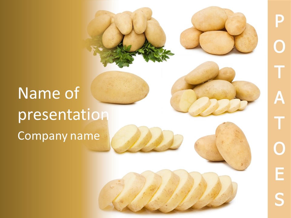 Carbohydrate Vegetarian Food PowerPoint Template