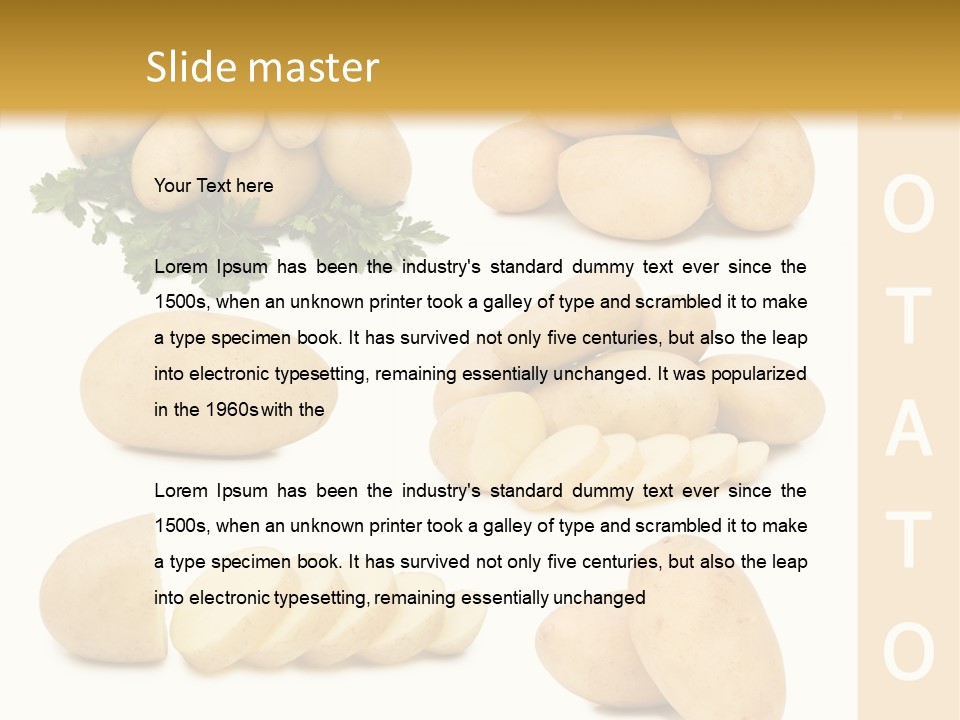 Carbohydrate Vegetarian Food PowerPoint Template