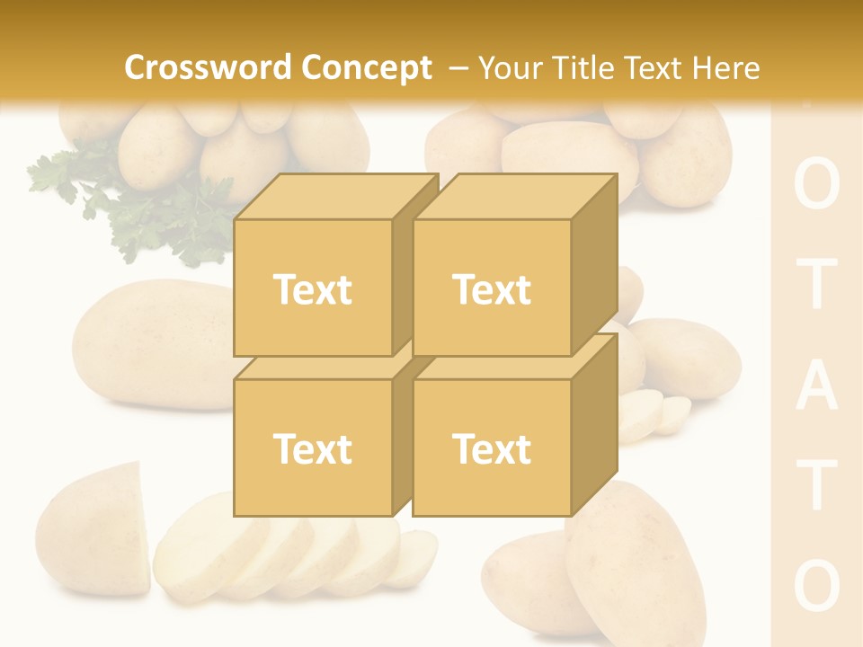 Carbohydrate Vegetarian Food PowerPoint Template