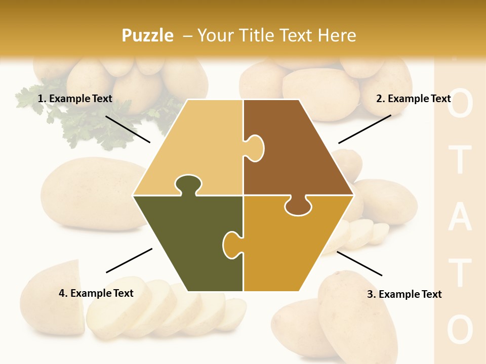 Carbohydrate Vegetarian Food PowerPoint Template