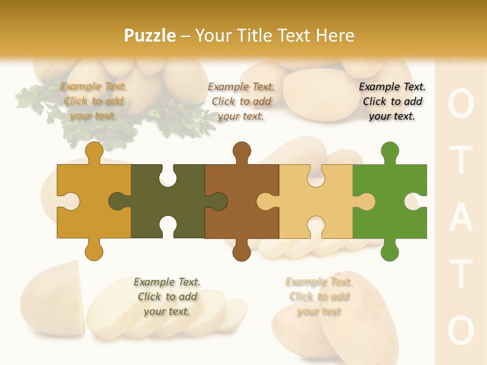 Carbohydrate Vegetarian Food PowerPoint Template
