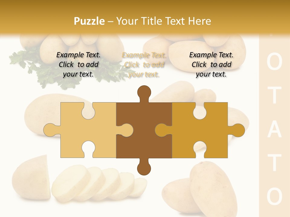 Carbohydrate Vegetarian Food PowerPoint Template