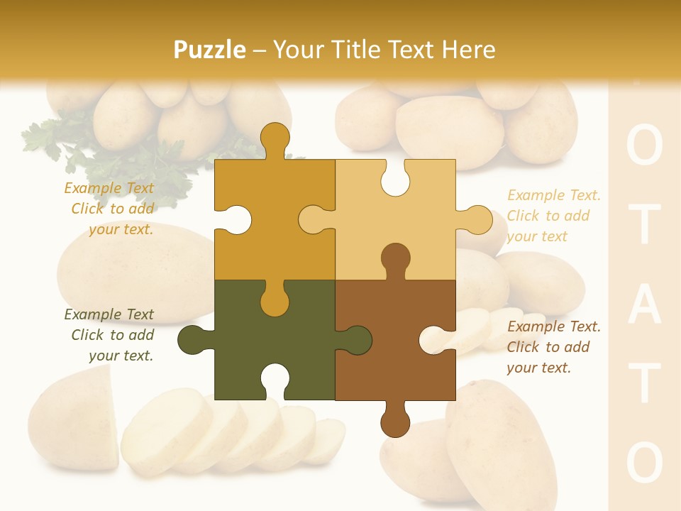 Carbohydrate Vegetarian Food PowerPoint Template