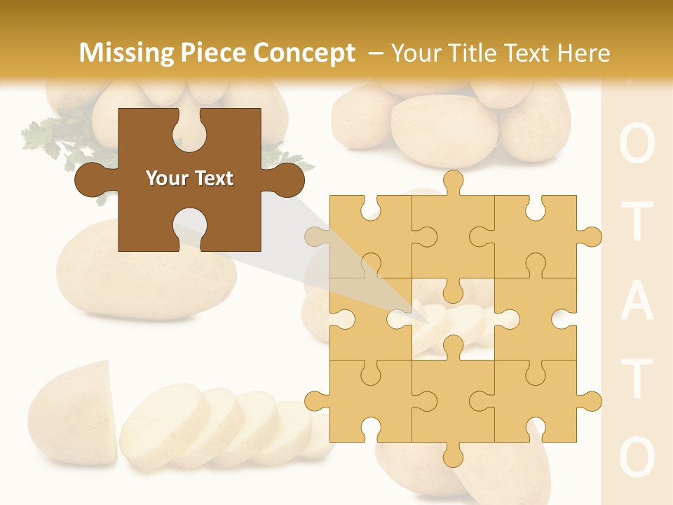 Carbohydrate Vegetarian Food PowerPoint Template