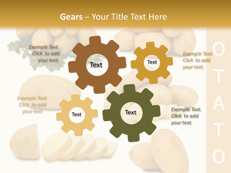 Carbohydrate Vegetarian Food PowerPoint Template