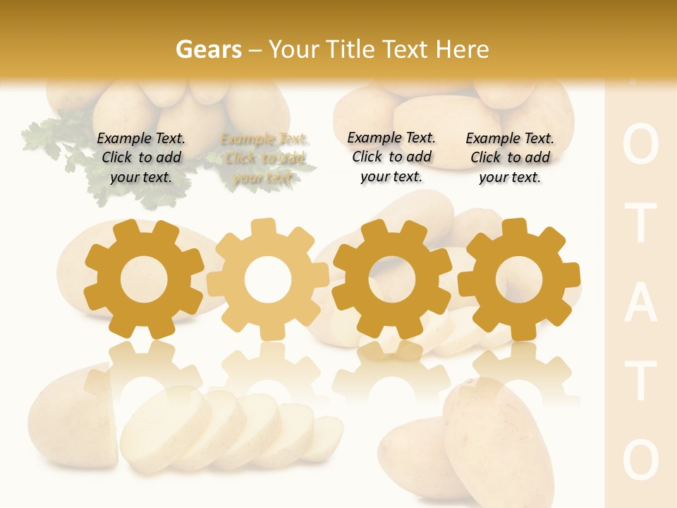 Carbohydrate Vegetarian Food PowerPoint Template