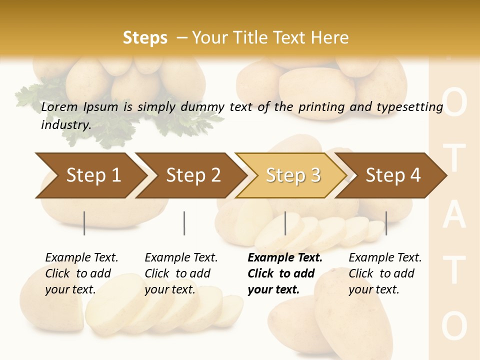 Carbohydrate Vegetarian Food PowerPoint Template