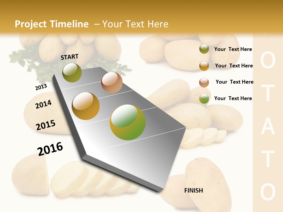 Carbohydrate Vegetarian Food PowerPoint Template