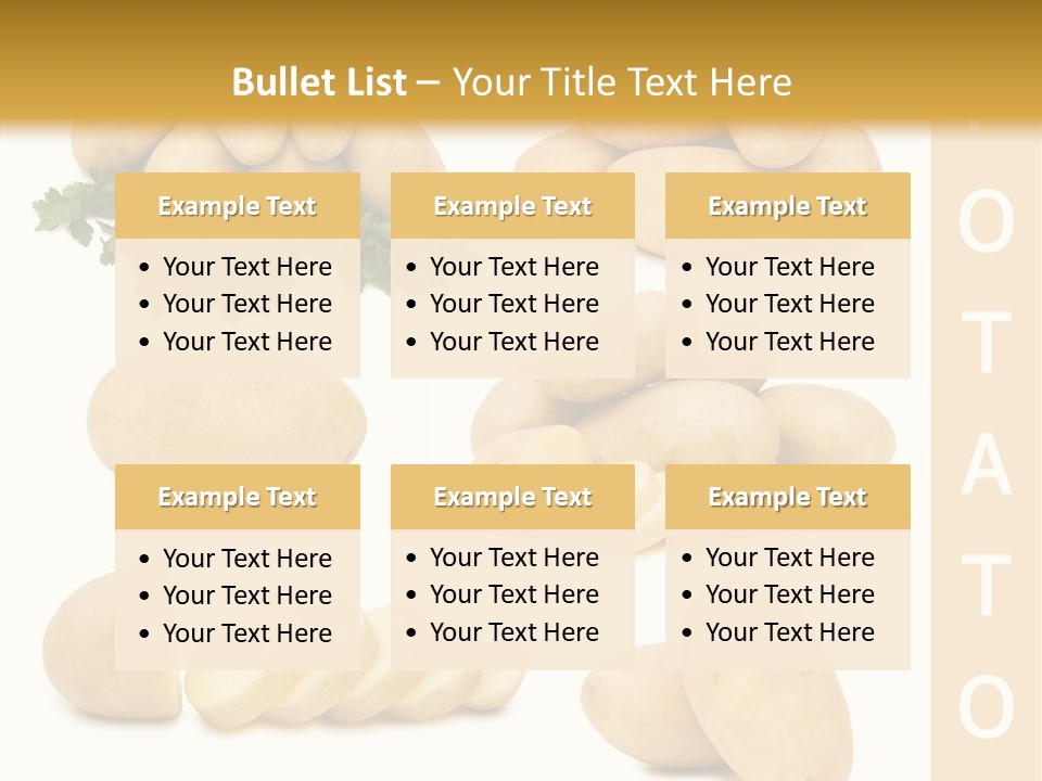 Carbohydrate Vegetarian Food PowerPoint Template