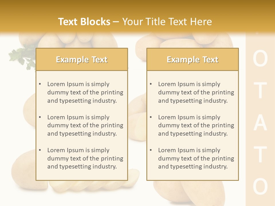 Carbohydrate Vegetarian Food PowerPoint Template