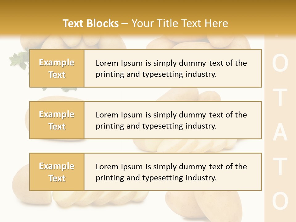 Carbohydrate Vegetarian Food PowerPoint Template