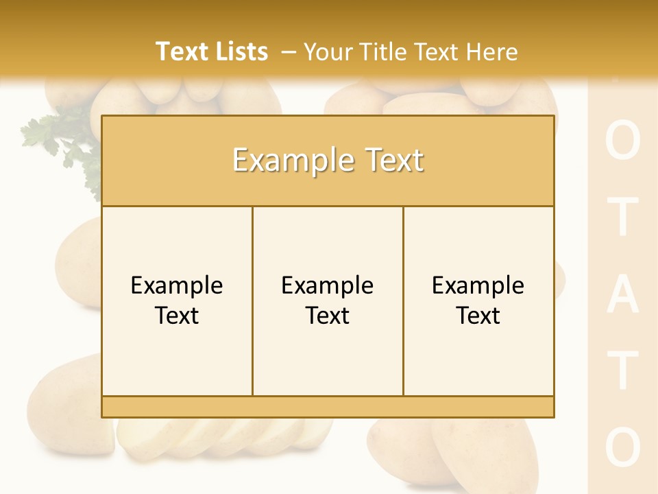 Carbohydrate Vegetarian Food PowerPoint Template