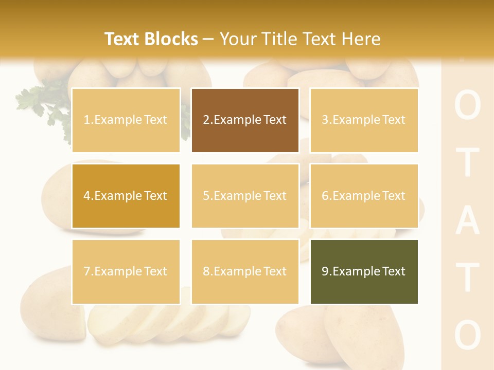 Carbohydrate Vegetarian Food PowerPoint Template