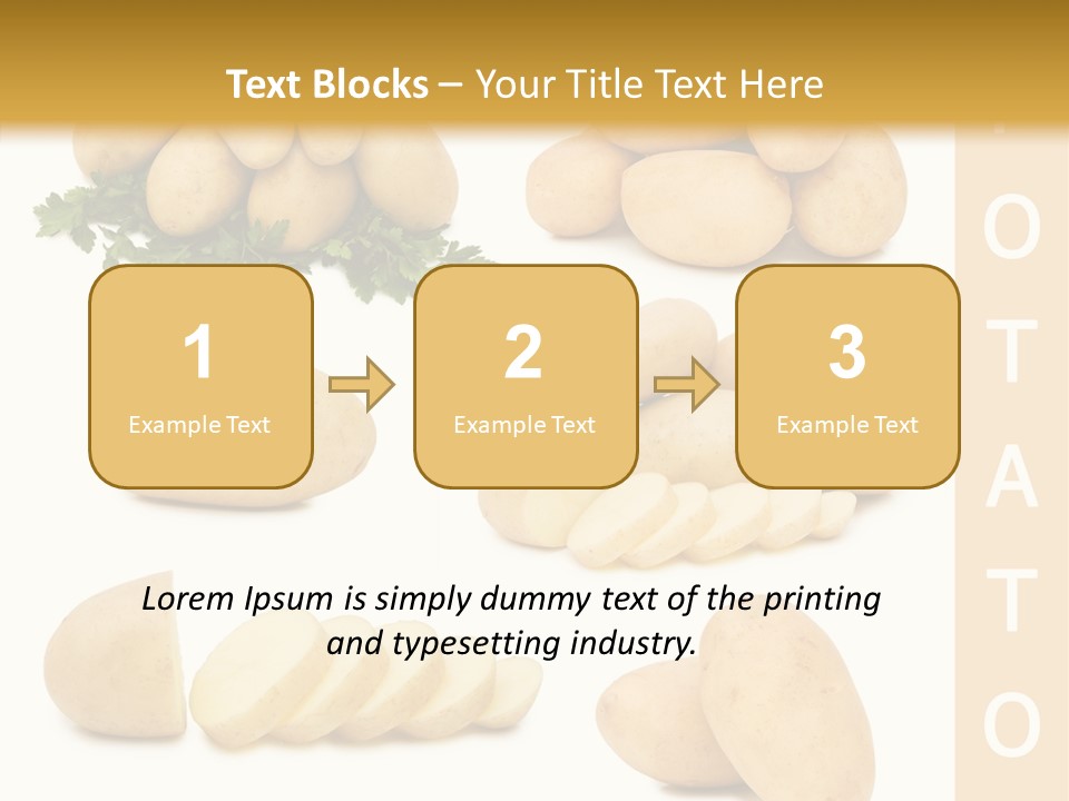Carbohydrate Vegetarian Food PowerPoint Template