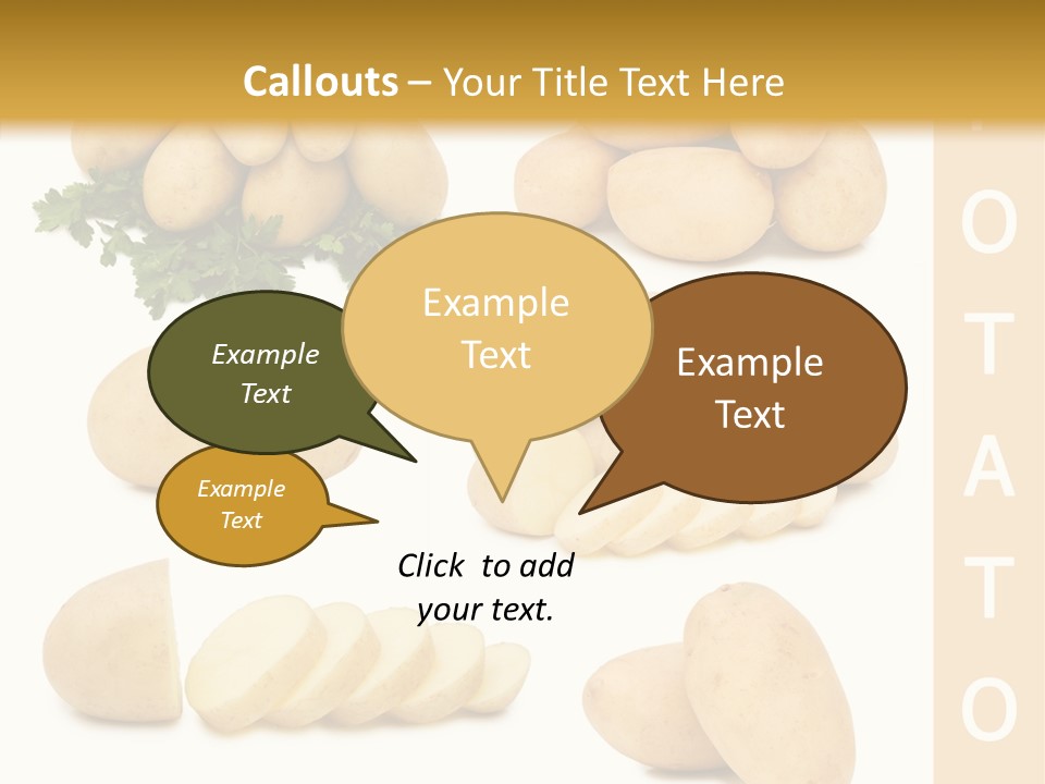 Carbohydrate Vegetarian Food PowerPoint Template