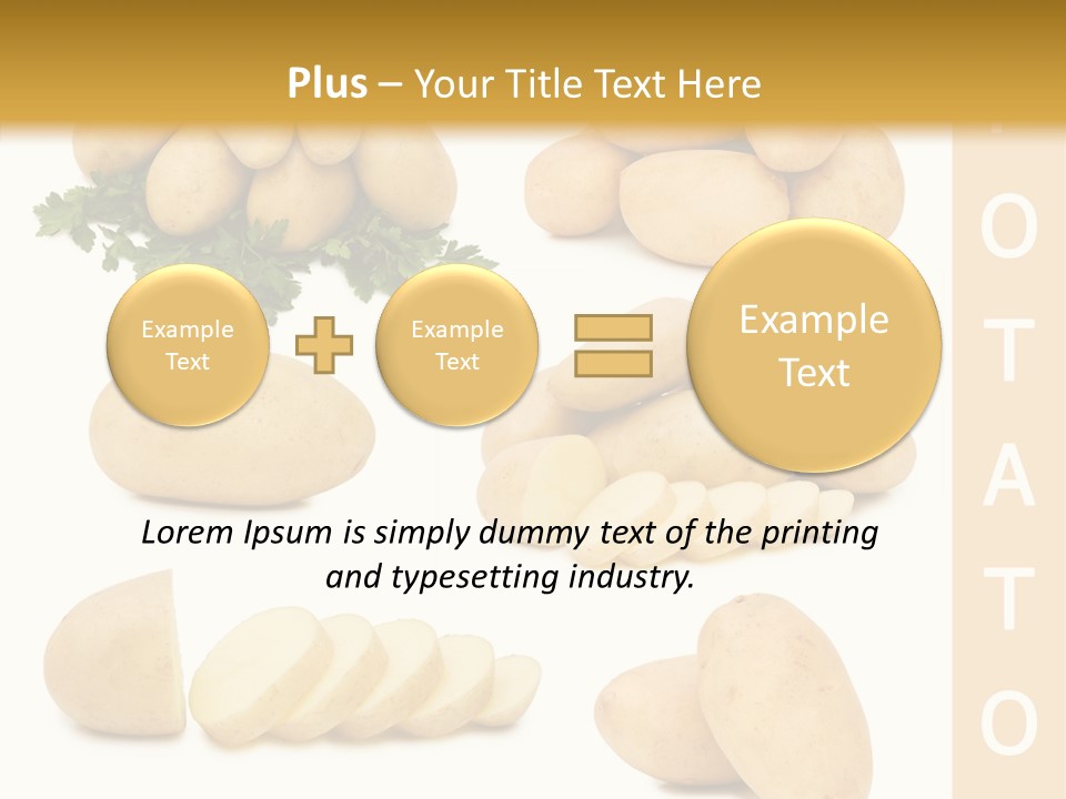 Carbohydrate Vegetarian Food PowerPoint Template