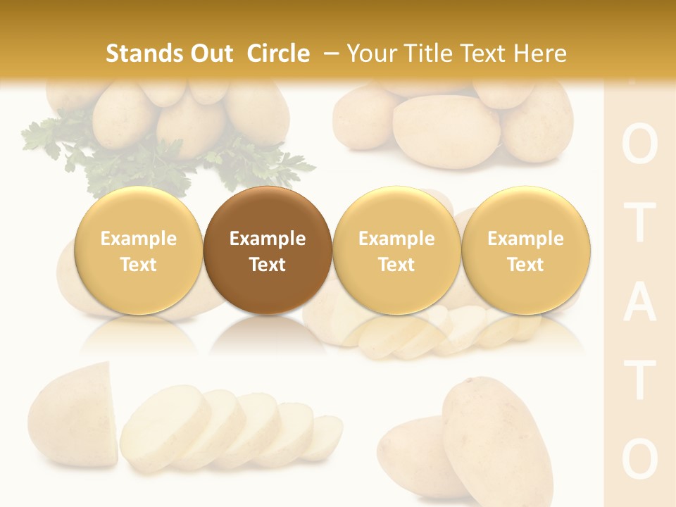 Carbohydrate Vegetarian Food PowerPoint Template