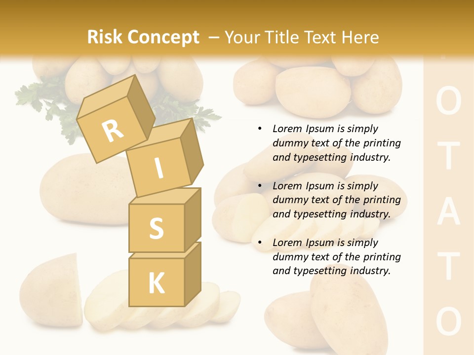 Carbohydrate Vegetarian Food PowerPoint Template