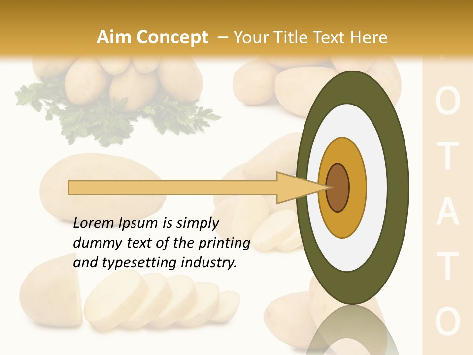 Carbohydrate Vegetarian Food PowerPoint Template