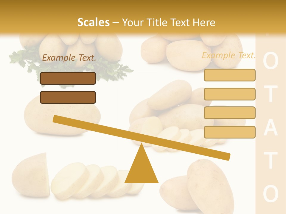 Carbohydrate Vegetarian Food PowerPoint Template