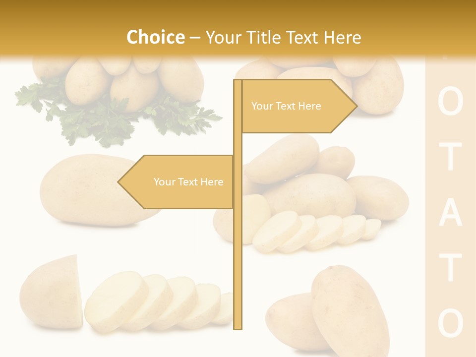 Carbohydrate Vegetarian Food PowerPoint Template