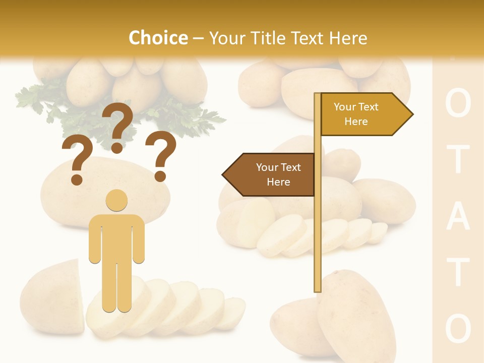 Carbohydrate Vegetarian Food PowerPoint Template