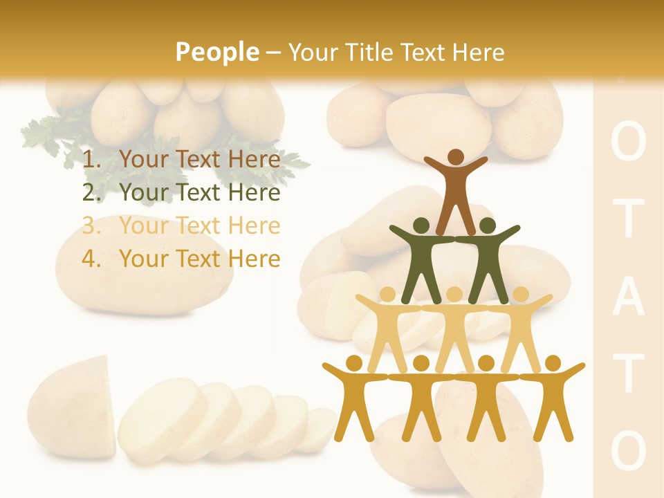 Carbohydrate Vegetarian Food PowerPoint Template