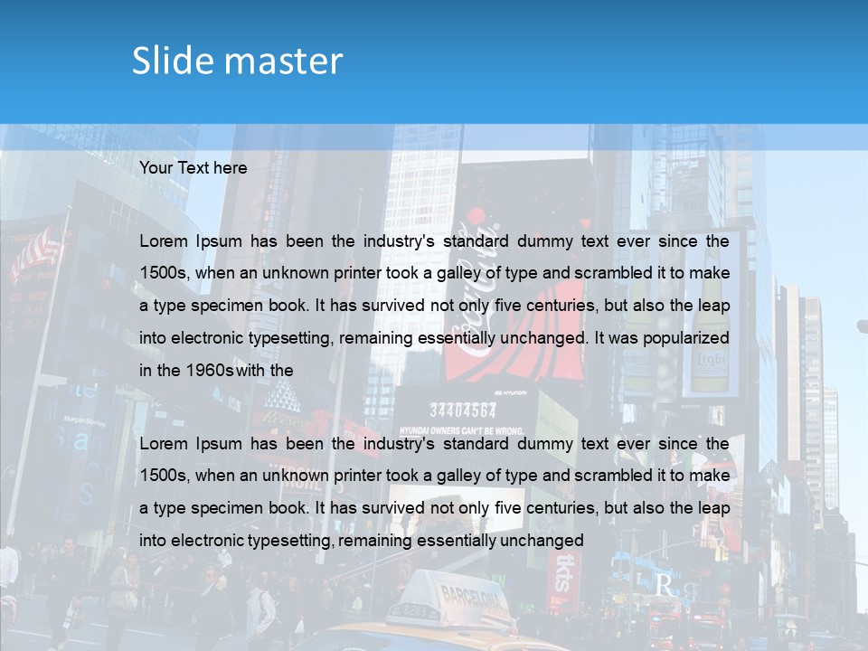 Panorama Speed Colorful PowerPoint Template