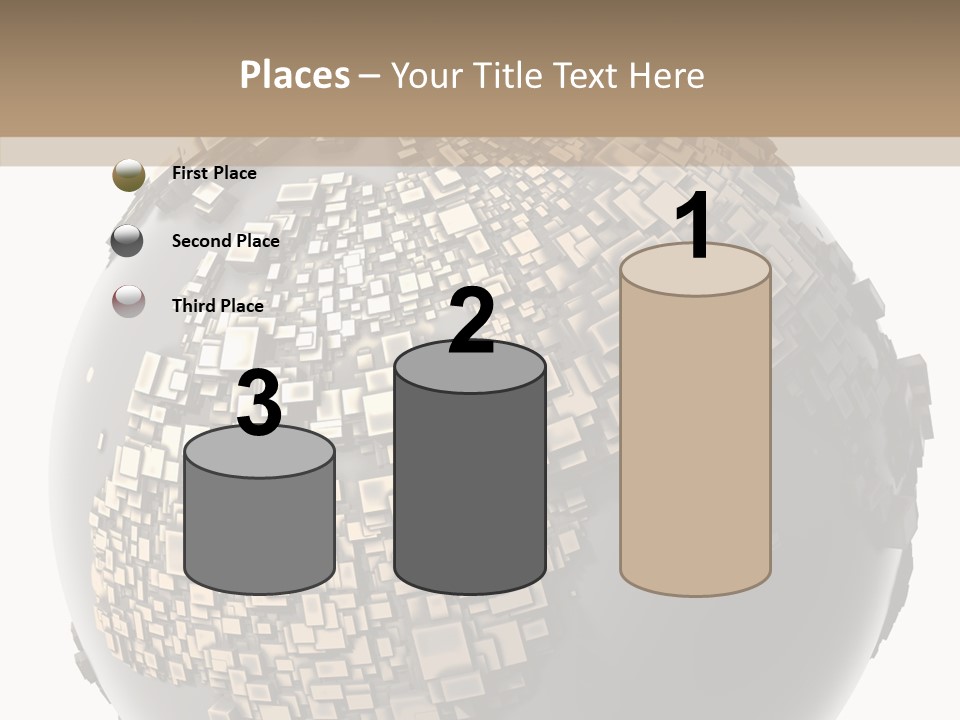 White Cube Worldwide PowerPoint Template