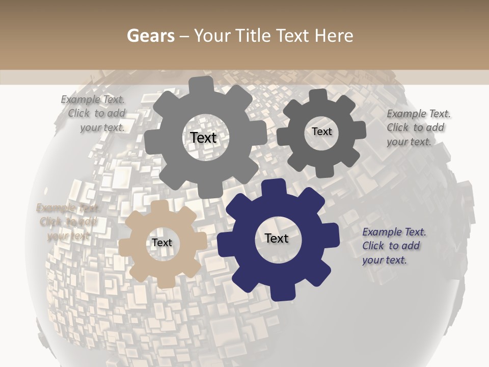 White Cube Worldwide PowerPoint Template