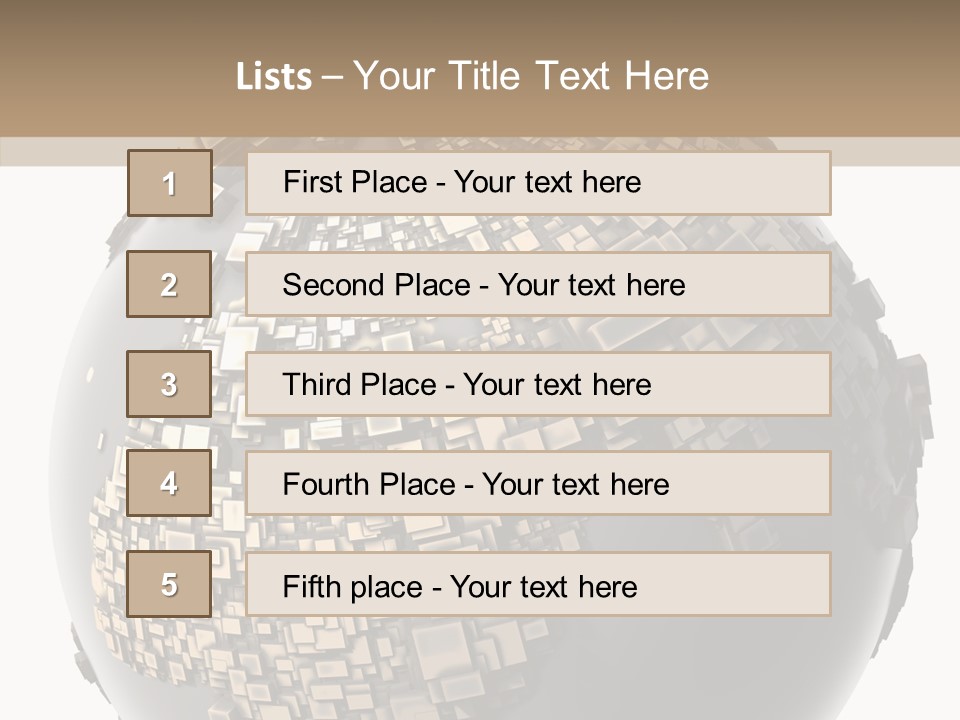 White Cube Worldwide PowerPoint Template