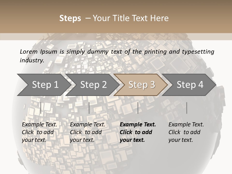 White Cube Worldwide PowerPoint Template