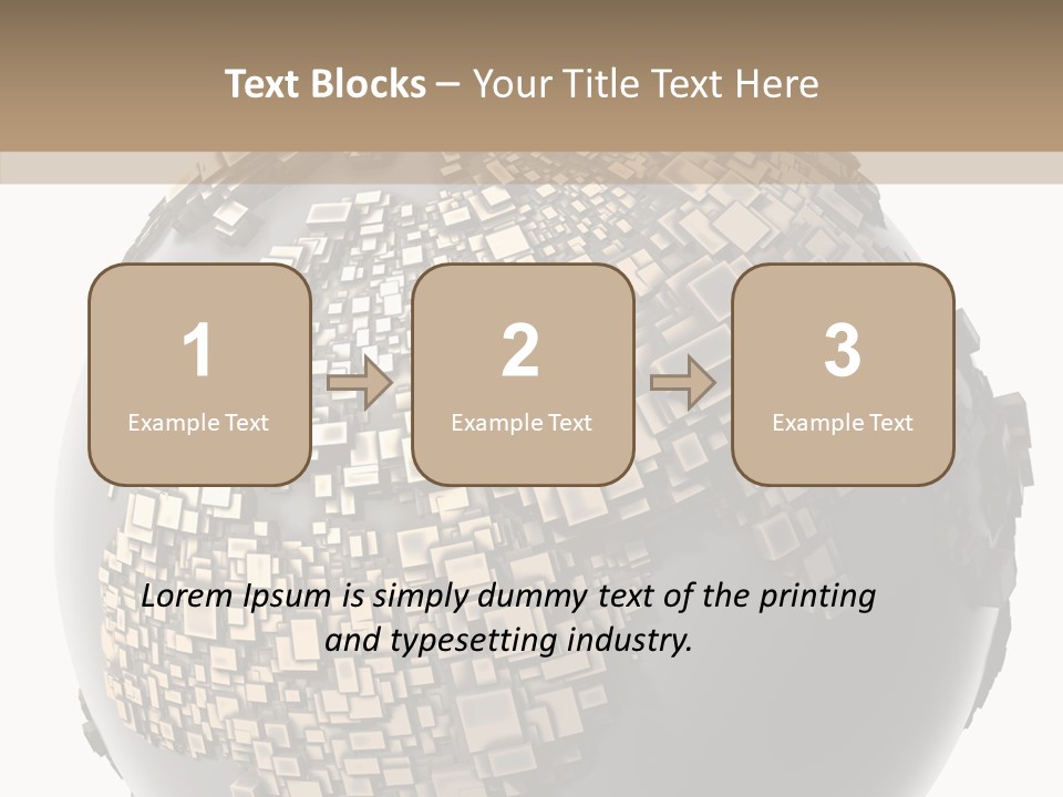 White Cube Worldwide PowerPoint Template