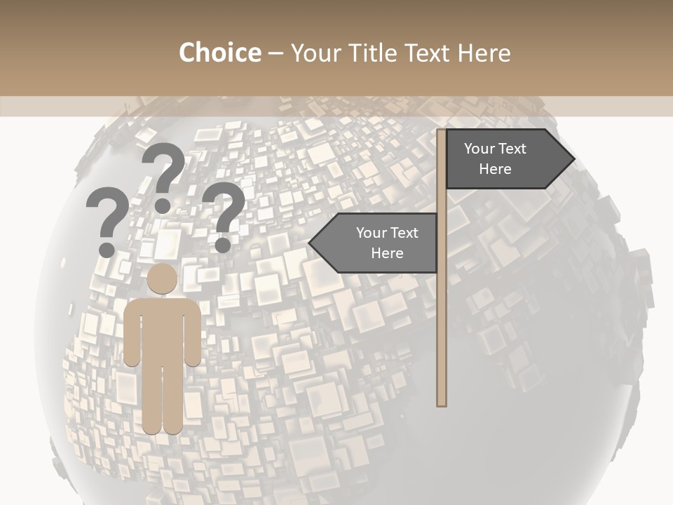 White Cube Worldwide PowerPoint Template