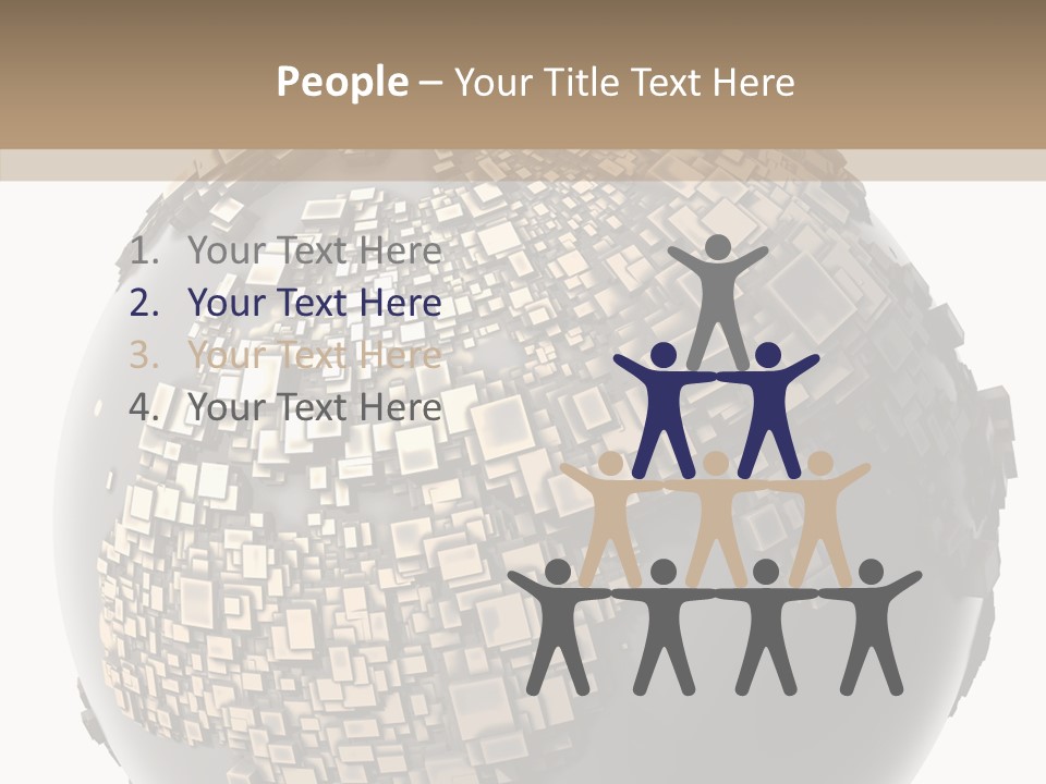 White Cube Worldwide PowerPoint Template